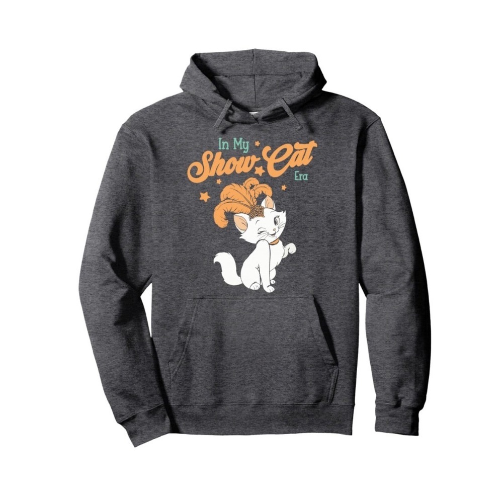 NWT In My Showcat Era Retro Graphic Pullover Hoodie Dark Gray 2XL